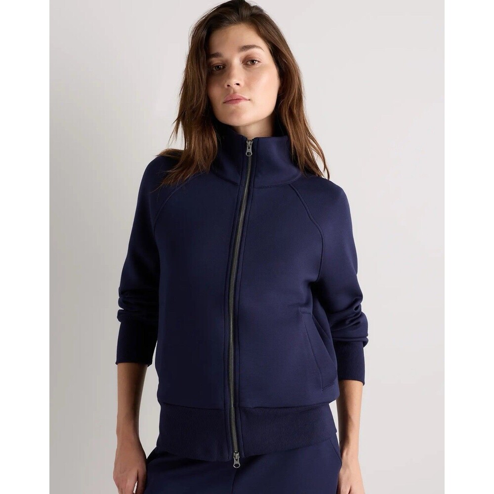 Quince Women’s Blue CloudComfort Full-Zip Jacket Size Large